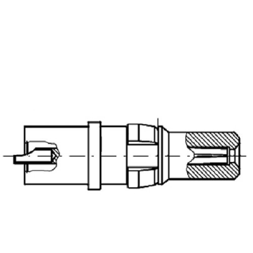 High Voltage Straight Plug Contact 