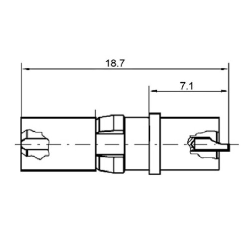 High Voltage Straight Socket Contact 