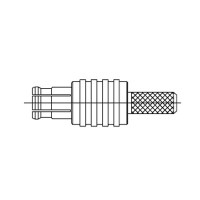 Straight MCX Cable Mounted Plug