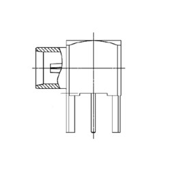 XJT-A004-GGAY - Right Angle PCB mounted MCX Socket