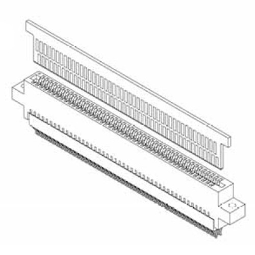 Bi Level Card Edge Header 1.27mm [.050"] /2.54mm [.100"] Contact Centres