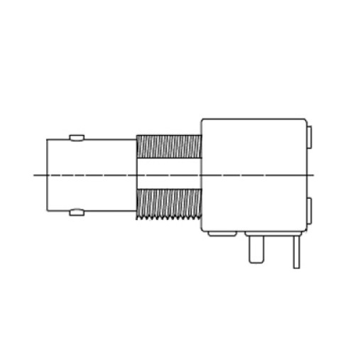 XBL-1045-NGAW - PCB Right Angle Mounted Bulkhead Connector