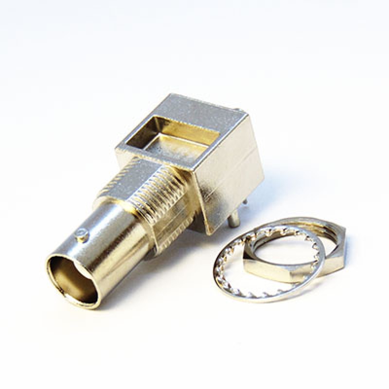 PCB Right Angle Mounted Bulkhead Connector