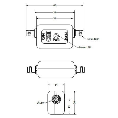 Xtensa Neuron - Single Port Micro BNC CXP Repeater