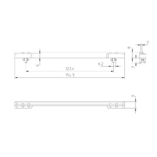 Guide Rail For DIN 41612 Connectors