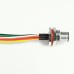 SCA12-XXPFXX-XXXX - M12 Front Fastening Plug Cable Assembly (A or D Code)