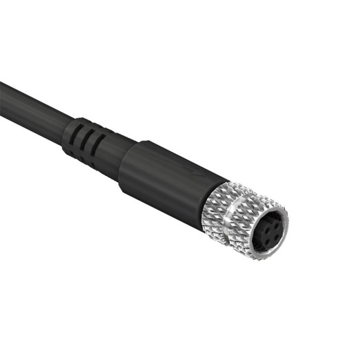 SCM-XXSASS-XXXX - M5 Shielded Over- moulded Socket Cable Assembly (A Code)