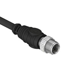 SCM12-08PXS-XXXX - M12 Over-moulded Plug Cable Assembly (X Code)