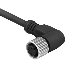 SCM12-XXSXR-XXXX - M12 Right Angle Over-moulded Socket Cable Assembly (A or D Code)