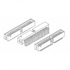 Card Edge Header 2.54mm [.100"] Contact Centres Shrouded (Male)