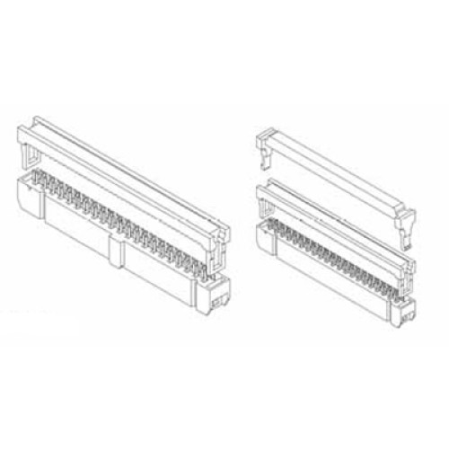 Card Edge Header 2.54mm [.100"] Contact Centres (Female)