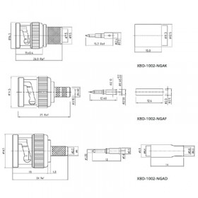 XBD-1002-NGXX - BNC Free Cable Plug 