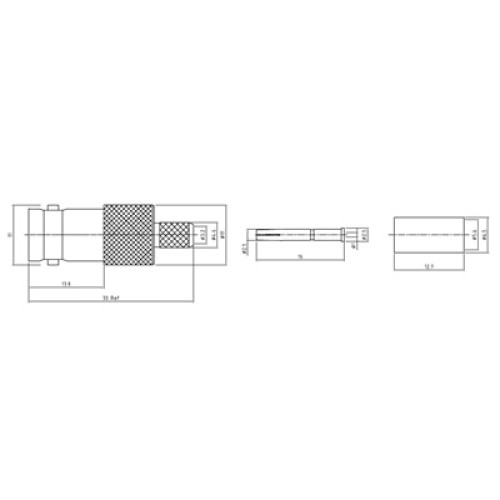 XBD-1008-NGAA - BNC Free Cable Socket 