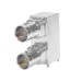 XBS-12-RB16-NND - Dual Port Right Angle mounted BNC Connector