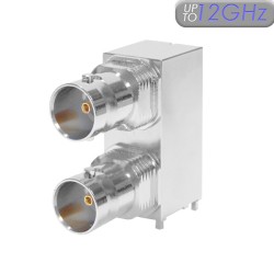 XBS-12-RB16-NND - Dual Port Right Angle mounted BNC Connector