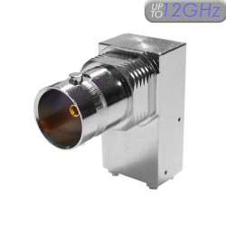 XBS-12-RB21-NNJRX -Tall Right Angle mounted BNC Stacking Connector