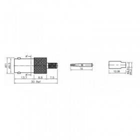 XBT-1008-NGAF - BNC Free Cable Socket