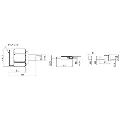 XCT-6021-NGDF - SMA Cable Mounted Plug