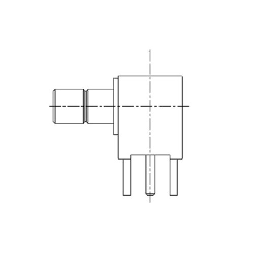 XDT-6301-GGAY - Right Angle PCB Mounted SMB Socket