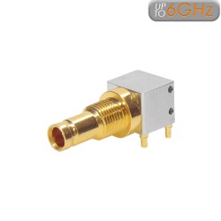 XGS-06-RB18-NGIX -Short Right Angle mounted DIN 1.0/2.3 Stacking Connector