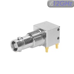 XPS-12-RB18-NNIX -Short Right Angle mounted Micro BNC Stacking Connector