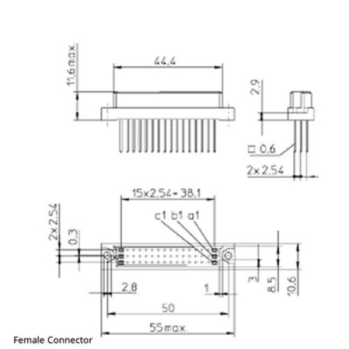 C/2 Body DIN 41612