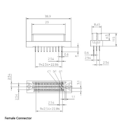 C/3 Body DIN 41612