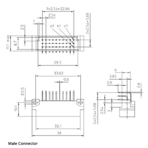 C/3 Body DIN 41612