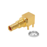C-SX-125 – Right Angle DIN 1.0/2.3 Bulkhead Connector