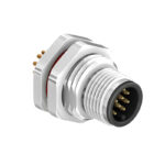 CC12-XXP-FA07-PBX – M12 Front Fastening Die Cast Plug (A Code)