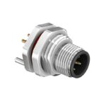 CC12-XXP-FX-PBSX – M12 Front Fastening Shielded Plug (A and D Code)