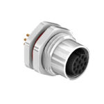 CC12-XXS-FA07-PBX – M12 Front Fastening Die Cast Socket (A Code)