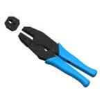TLG 124 – Hand Crimp Tool for Coaxial Connectors (Turquoise)
