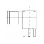 XDT-6311-GGAY – Right Angle PCB Mounted SMB Plug
