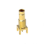 XGS-06-TB27-GG – PCB Top Entry 1.0 / 2.3 Bulkhead Connector