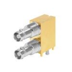 XPS-12-RB15-GNDHP – Dual Port Right Angle Micro BNC Connector