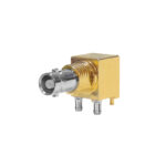 XPS-12-RB16-GNHP – Right Angled Surface Mount Micro BNC Socket (for automatic placement)