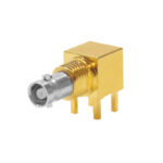 XPS-12-RB41-GN – Right Angle Bulkhead Micro BNC Connector