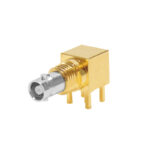 XPS-12-RB42-GNL – Right Angle Micro BNC Bulkhead Socket