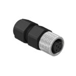 CC12-XXS-X-AS – M12 Cable Mounted Socket (A Code)