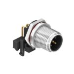 CC12R-XXP-FX-PB – M12 Right Angle Plug (A and D Code)