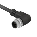 SCM12-XXPXR-XXXX – M12 Right Angle Over-moulded Plug Cable Assembly (A or D Code)