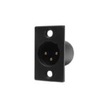 AXRS-XP-ZBDGB – 3 to 5 pin Solder Bucket Panel Mounted XLR/DMX Plug