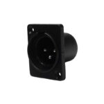 AXSS-3P-P1DSA – 3 Pin Straight Panel Mounted XLR Plug