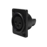 AXSS-3S-P1PSA – 3 Pin Straight Panel Mounted XLR Socket