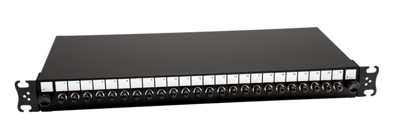1.19inch 1U 24 Fibre ST Multimode Sliding Fibre Patch Panel