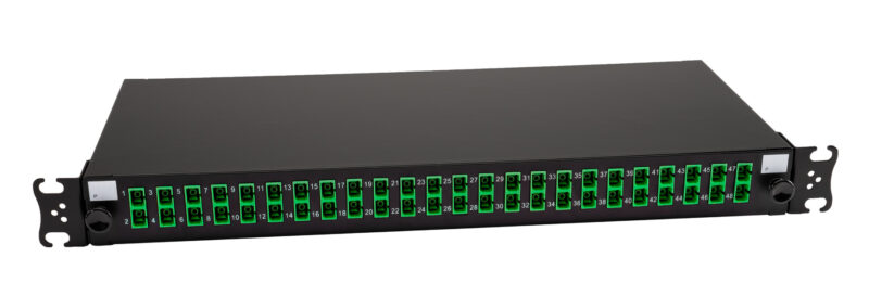 3.19 1U 48F SC APC Singlemode Sliding Fibre Patch Panel
