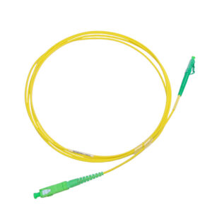 SC-APC to LC-APC SM 9-125 Simplex Yellow 2